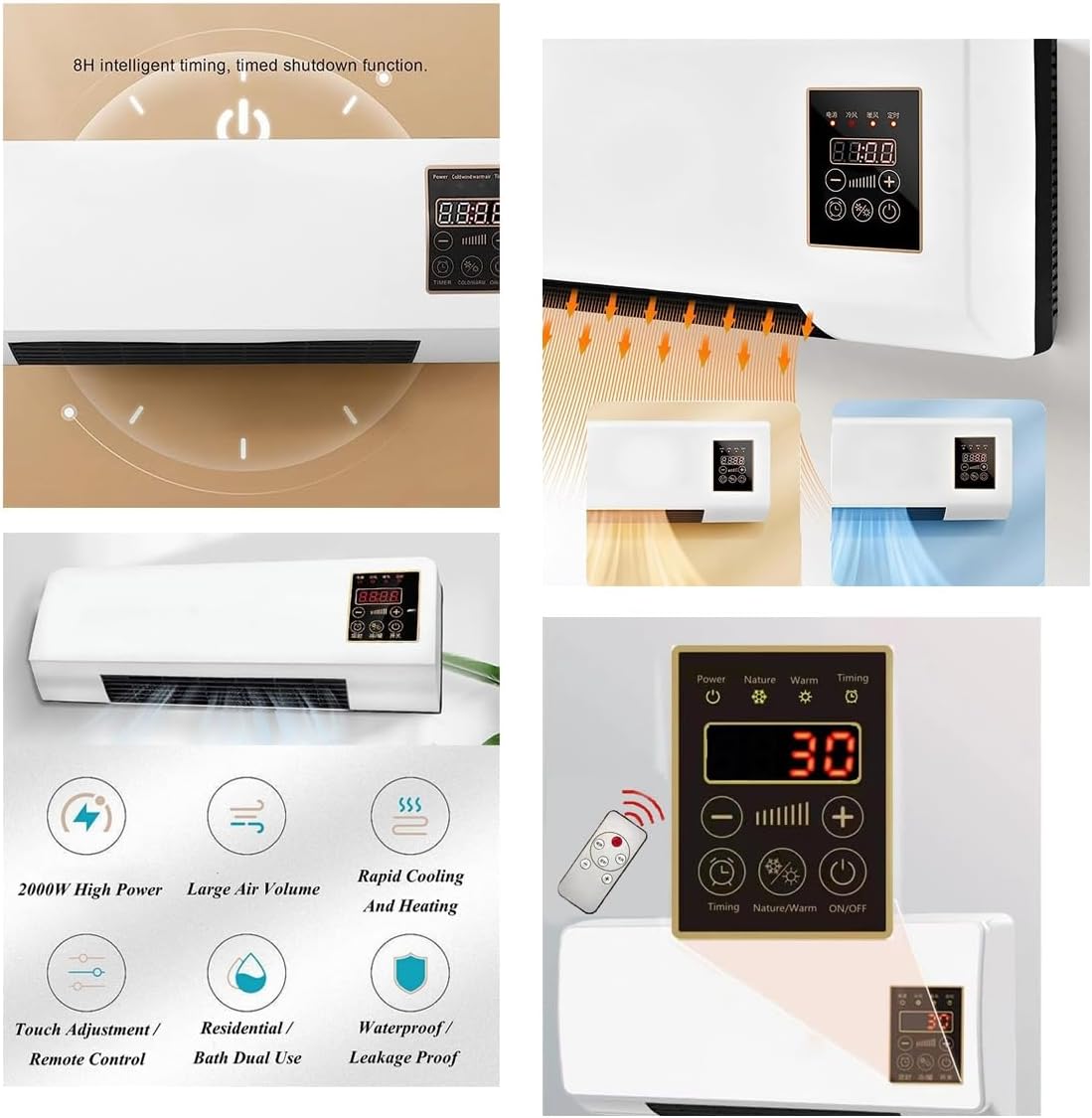 Climatizador de Pared Dual Frío Calor